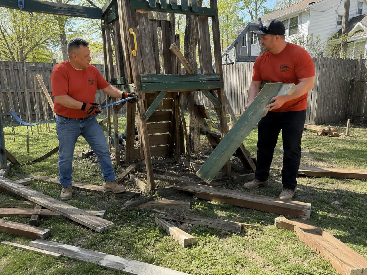 All Island crew on a Long Island demolition job